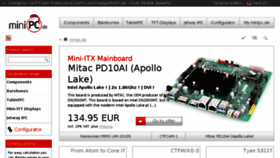 What Minipc.de website looked like in 2018 (5 years ago)