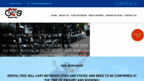 What Motorcyclesrentalindia.com website looked like in 2018 (5 years ago)
