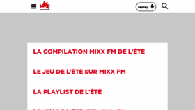 What Mixxfm.fr website looked like in 2018 (5 years ago)