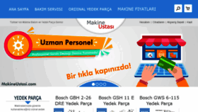 What Makineustasi.com website looked like in 2018 (5 years ago)