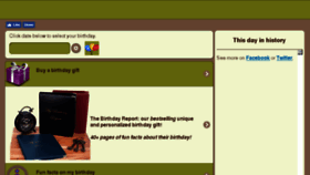What Mybirthdayfacts.com website looked like in 2018 (5 years ago)