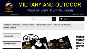 What Militaryandoutdoor.co.uk website looked like in 2018 (5 years ago)