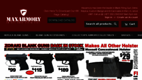 What Maxarmory.com website looked like in 2018 (5 years ago)