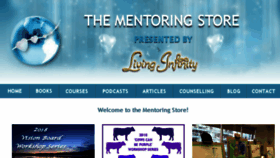 What Mentoringstore.ca website looked like in 2018 (5 years ago)