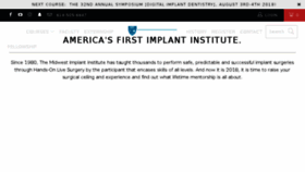 What Midwestimplantinstitute.com website looked like in 2018 (5 years ago)