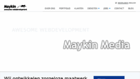 What Maykinmedia.nl website looked like in 2018 (5 years ago)