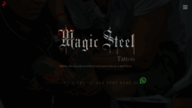 What Magicsteeltattoo.com website looked like in 2018 (5 years ago)