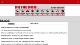 What M.kcchiefs.com website looked like in 2018 (5 years ago)