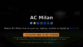 What Milanlive.net website looked like in 2018 (5 years ago)