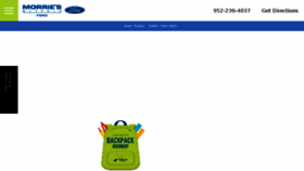 What Morriesbuffalofordstore.com website looked like in 2018 (5 years ago)