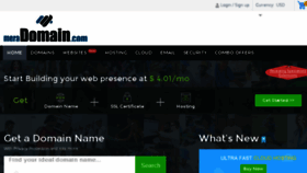 What Meradomain.com website looked like in 2018 (5 years ago)