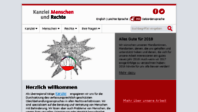 What Menschenundrechte.de website looked like in 2018 (5 years ago)