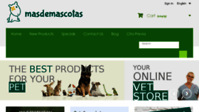 What Masdemascotas.com website looked like in 2018 (5 years ago)