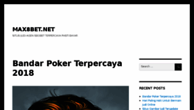 What Max8bet.net website looked like in 2018 (5 years ago)