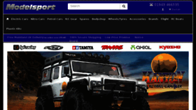 What Modelsport.co.uk website looked like in 2018 (5 years ago)