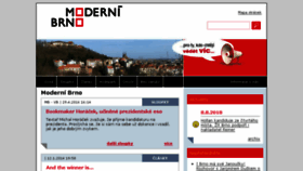 What Modernibrno.cz website looked like in 2018 (5 years ago)
