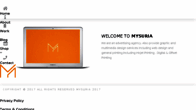 What Mysuria.com website looked like in 2018 (5 years ago)