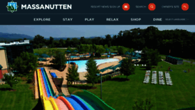 What Massnutten.com website looked like in 2018 (5 years ago)