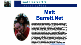 What Mattbarrett.net website looked like in 2018 (5 years ago)