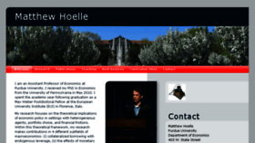 What Matthew-hoelle.com website looked like in 2018 (5 years ago)