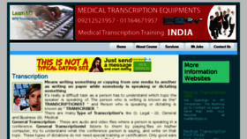What Medicaltranscriptiontraining.in website looked like in 2018 (5 years ago)