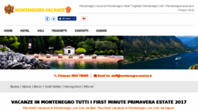 What Montenegrovacanze.it website looked like in 2018 (5 years ago)