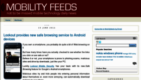 What Mobilityfeeds.com website looked like in 2011 (12 years ago)