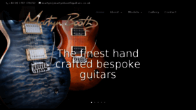 What Martynboothguitars.co.uk website looked like in 2018 (5 years ago)