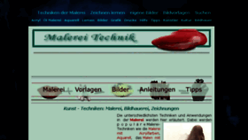 What Malerei-technik.de website looked like in 2018 (5 years ago)