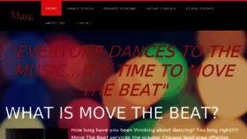 What Movethebeat.com website looked like in 2018 (5 years ago)