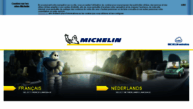 What Michelin.be website looked like in 2018 (5 years ago)