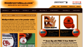 What Minisportsballs.com website looked like in 2018 (5 years ago)