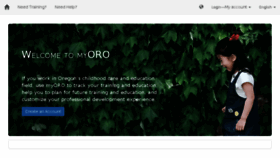 What My.oregonregistryonline.org website looked like in 2018 (5 years ago)