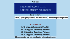 What Magsimba.com website looked like in 2018 (5 years ago)