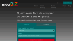 What Meubiz.com.br website looked like in 2018 (5 years ago)