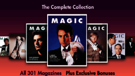 What Magicmagazine.com website looked like in 2018 (5 years ago)