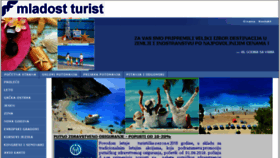 What Mladostturist.rs website looked like in 2018 (5 years ago)
