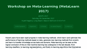 What Metalearning.ml website looked like in 2018 (5 years ago)