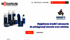What Modarium.pl website looked like in 2018 (5 years ago)
