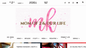 What Mklife.cz website looked like in 2018 (5 years ago)