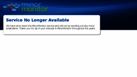 What Minormonitor.com website looked like in 2018 (5 years ago)