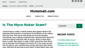 What Mutemail.com website looked like in 2018 (7 years ago)