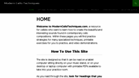 What Moderncellotechniques.com website looked like in 2018 (5 years ago)