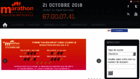 What Marathon-toulousemetropole.fr website looked like in 2018 (5 years ago)