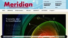 What Meridian-magazin.de website looked like in 2018 (5 years ago)