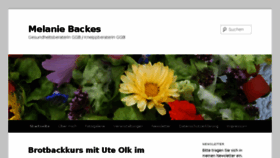 What Melaniebackes.de website looked like in 2018 (5 years ago)