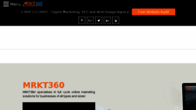What Mrkt360.com website looked like in 2018 (5 years ago)