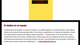 What Miscuentosdeterror.com website looked like in 2018 (5 years ago)