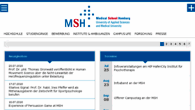 What Medicalschool-hamburg.de website looked like in 2018 (5 years ago)