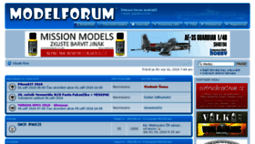 What Modelforum.cz website looked like in 2018 (5 years ago)